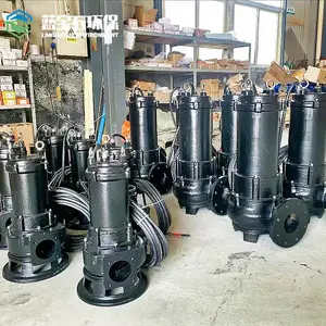 生活污水处理池污水提升泵 WQR自动型电动潜水泵排污自动联轴器