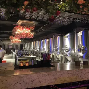 日产2000升啤酒机器设备多少钱一套精酿啤酒生产设备厂家
