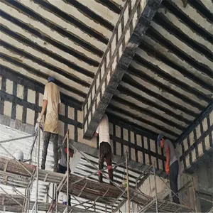 无锡江阴耐酸砖粘贴水玻璃胶泥化工厂地面花岗岩片材铺装用