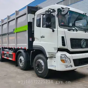 东风前四后八出口型35立方压缩垃圾车 欧二左驾