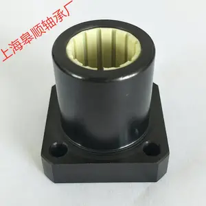 上海皋顺 耐磨衬套 方形法兰轴承座工程塑料轴套直线轴承 厂家直销