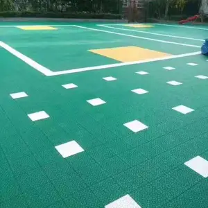 新款促销幼儿园室外地板篮球场双层悬浮地板塑料拼装地板运动地板