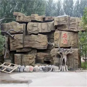 怀化塑石假山设计 怀化假山溶洞制作厂家