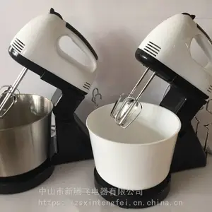 中山市新腾飞电器品牌 504P型号 出口内销带塑料盘座式7速电动打蛋器,打泡机,奶油打发器,和面机