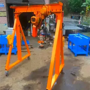 简易可拆卸小型移动龙门架 起重升降式龙门吊 电动万向脚轮支持定制