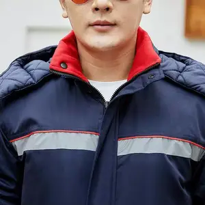 合肥抗油污棉服工作服 冬季加厚加绒工作服套装