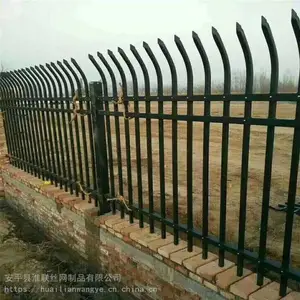 浸塑热镀锌管围墙护栏_抗老化围墙护栏_淮联庭院围墙护栏价格