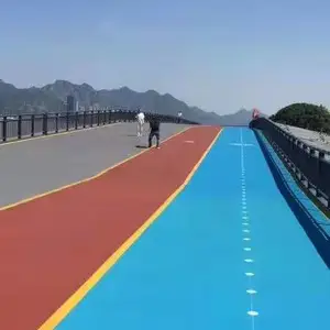 武汉市彩色生态透水混凝土地坪材料及车站街道彩色沥青路面施工