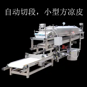 创赢 小型商用电气两用新型全自动方形不锈钢自动切丝自动分段多功能功能数控凉皮机设备
