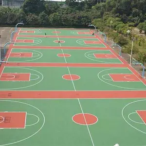 桂 林硅pu塑胶篮球场羽毛球场 丙烯酸网球场施工 耐磨安全
