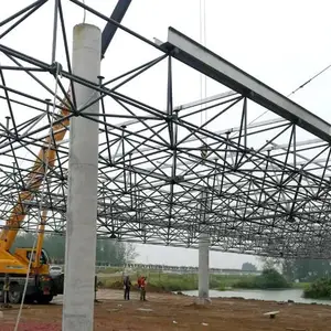 蚌埠网架生产厂家 风雨操场收费站大棚工业储煤仓网架工程