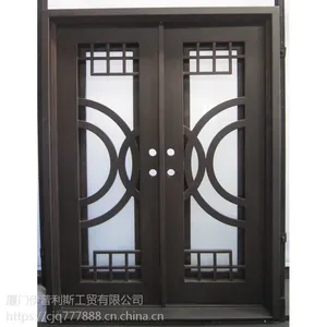 专业私人定制别墅推拉门 铁艺入户门 厂家直销