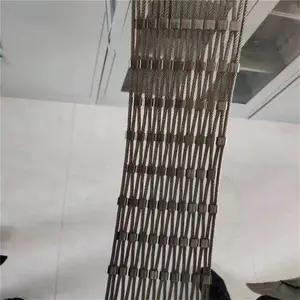 聚隆304不锈钢封闭口型绳网_动物园耐撞击绳网现货