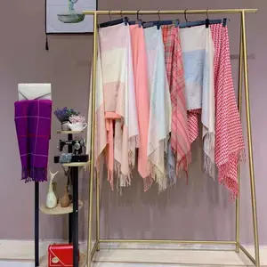 韩国东大门羊绒围巾 丝巾品牌女装折扣专柜女装正品库存清仓走份 高端女装店货源渠道