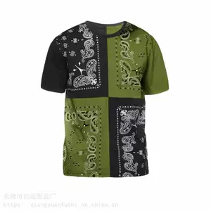 外贸新款ebay亚马逊男装短袖圆领T恤wish欧美潮流拼色休闲男士T恤