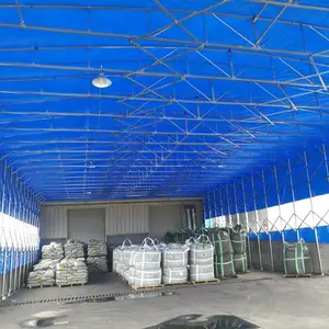 定做大型工地施工帐篷加厚移动折叠雨篷伸缩式遮阳棚