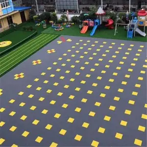 青岛 悬浮拼装地板 室外篮球场悬浮地板 拼装式运动地坂