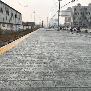庭院混凝土压花路面艺术仿石压印地坪模具定制全国发货