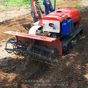 佳民大棚果树履带式开沟施肥机 旋耕机山地自走式微耕除草机