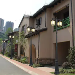 樊灯H030园林灯新中式欧式云石壁灯户外防水不锈钢室外墙壁灯别墅庭院大门柱壁灯太阳能