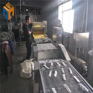 红糖糍粑裹糠机 脆皮荷叶年糕挂浆裹糠生产线