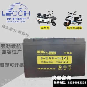 理士雷神6-EVF-45家电三轮车6-EVF-45电动车免维护动力锂电池大陆