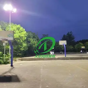 室外球场灯灯杆布置位置|LED室外球场灯分布|室外球场照度