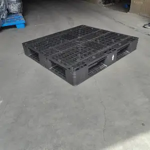 临沂塑料托盘田字网格1100*1000*145mm叉车四面进叉仓储物流防潮垫仓板加厚耐用全新 HDPE 料