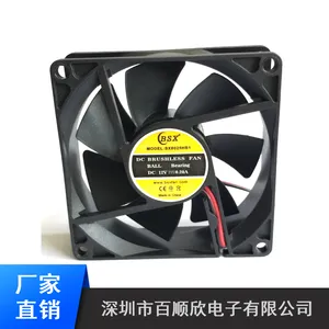 8025ɢ�ȷ��� 12V 24V ��̨��ֱ������ ˫���� ��������