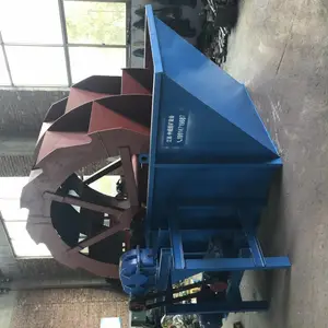 双排直径2.2米轮斗式洗砂机设备大型水轮洗砂机全自动水洗轮斗