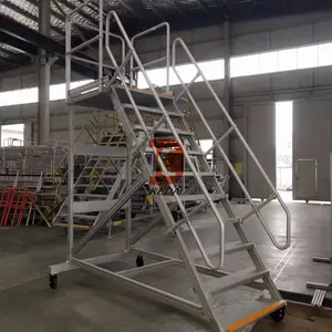 光明喷塑烤漆跨线梯-自动化流水线维修跨线梯-柯达实业厂家三维图纸方案定制