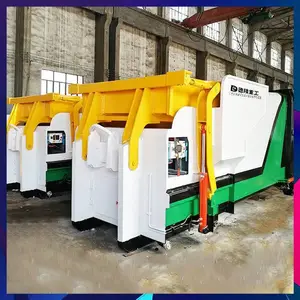 移动式压缩垃圾箱 18方垃圾转运压缩设备 连体式垃圾中转设备