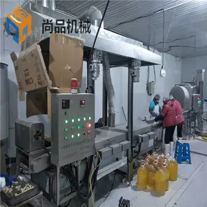 唐扬鸡块裹粉机 鸡米花上粉油炸设备 多用途自动刮渣油炸线