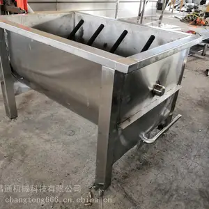 鸡鸭鹅小型浸烫池 不锈钢肉鸭浸烫机 家禽宰杀浸烫设备