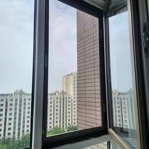 意美达牌单点锁外装内开高清金钢网纱窗 儿童防护纱窗定制