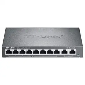 TP-LINK TL-SL1210P 8口百兆PoE交换机上联千兆视频监控无线AP供电