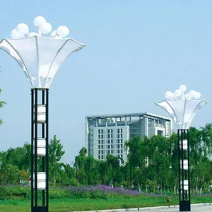 浙江嘉兴防锈防水铝型材景观灯户外庭院灯方形灯柱园林路灯LED小区路灯尺寸定做
