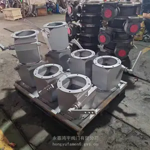 双层重锤翻板碳钢卸灰阀不锈钢重力翻板阀手动除尘锁气卸料翻板阀