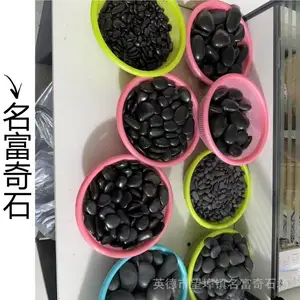 广东惠州抛光黑色雨花石批发 惠州花园雨花石铺地 惠州雨花石盆栽石