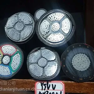 河南国网电缆铝芯铠装YJLV22铝芯交联聚乙烯绝缘钢带铠装聚氯乙烯护套电力电缆