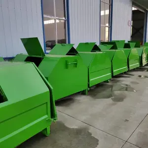 出售钩臂大型垃圾箱小区工厂环卫用可移动式垃圾箱可配套垃圾车