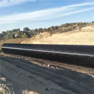 5米5片拼装钢波纹涵管 隧道涵洞钢制波纹管厂内试装