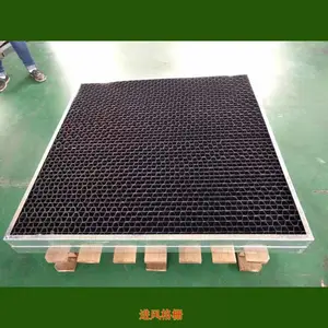 闭式塔塑料通风口百叶窗 5公分PVC进风格栅 Z型结构导流风窗 恒冷