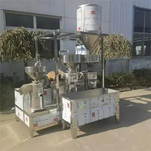 常用渣浆分离机不锈钢真空上豆卧式搅渣性三联磨浆机