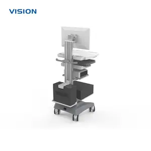 VISION LLJZ|多功能移动设备推车 多层置物带主机|可OEM/ODM定制