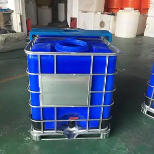 1吨可搅拌双口吨桶耐酸碱化工桶防腐蚀一体化塑料吨桶滚塑工艺