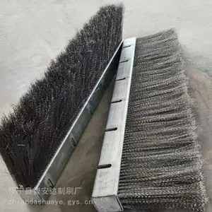 焦化厂密封钢丝刷炉门密封钢刷装置环冷机钢刷密封不锈钢丝条刷工业毛刷定做来图来样品定做各种工业刷