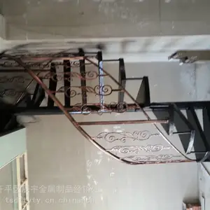 2023唐山开平古冶制作铁艺大门唐山社区护栏唐山机场围墙楼梯唐山铸造铁艺快速门大门护栏围墙唐结构楼梯