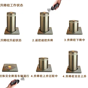 超市升降柱自动液压升降柱幼儿园挡车柱升降柱那家好