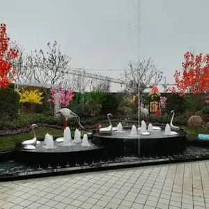 十堰公园旱地喷泉 具有互动性